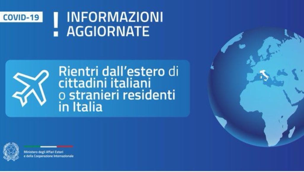 Permitir o retorno à itália dos compatriotas residentes no exterior